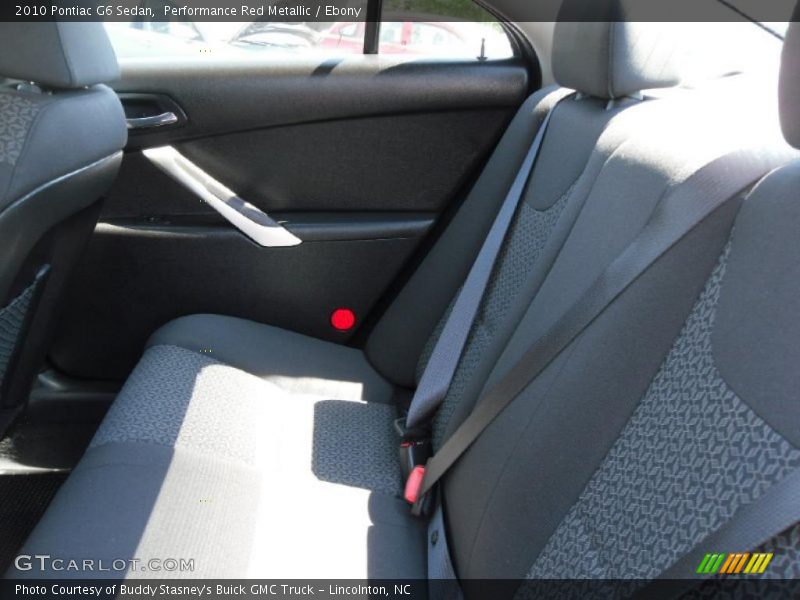 Performance Red Metallic / Ebony 2010 Pontiac G6 Sedan