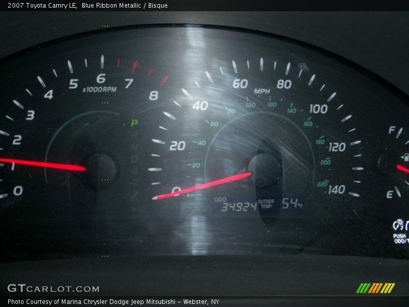 Blue Ribbon Metallic / Bisque 2007 Toyota Camry LE