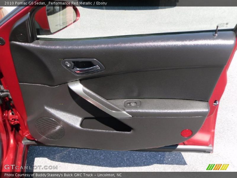 Performance Red Metallic / Ebony 2010 Pontiac G6 Sedan