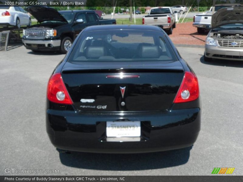 Black / Ebony Black 2008 Pontiac G6 Sedan