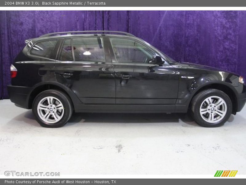 Black Sapphire Metallic / Terracotta 2004 BMW X3 3.0i