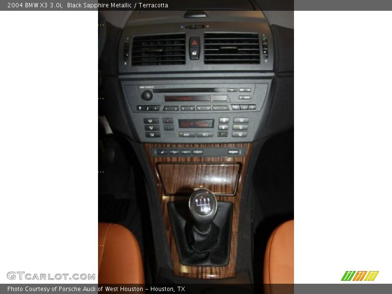 Black Sapphire Metallic / Terracotta 2004 BMW X3 3.0i