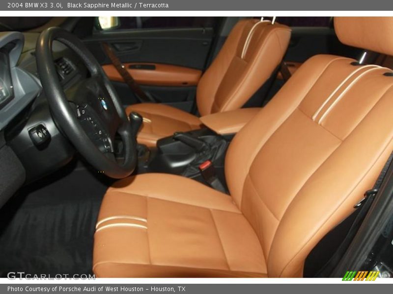 Black Sapphire Metallic / Terracotta 2004 BMW X3 3.0i
