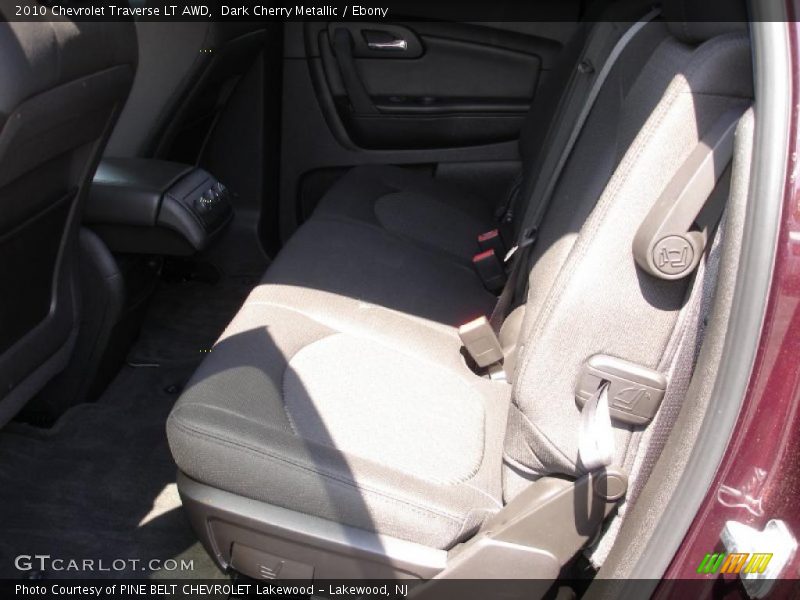 Dark Cherry Metallic / Ebony 2010 Chevrolet Traverse LT AWD