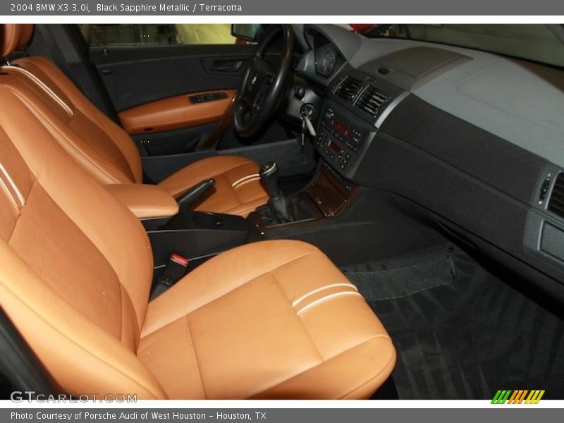 Black Sapphire Metallic / Terracotta 2004 BMW X3 3.0i
