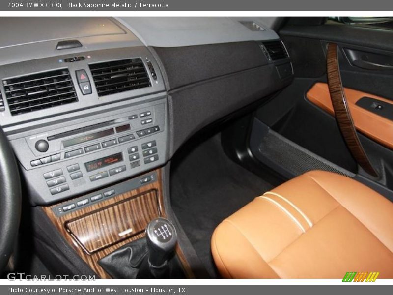 Black Sapphire Metallic / Terracotta 2004 BMW X3 3.0i