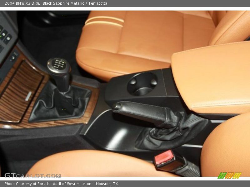 Black Sapphire Metallic / Terracotta 2004 BMW X3 3.0i