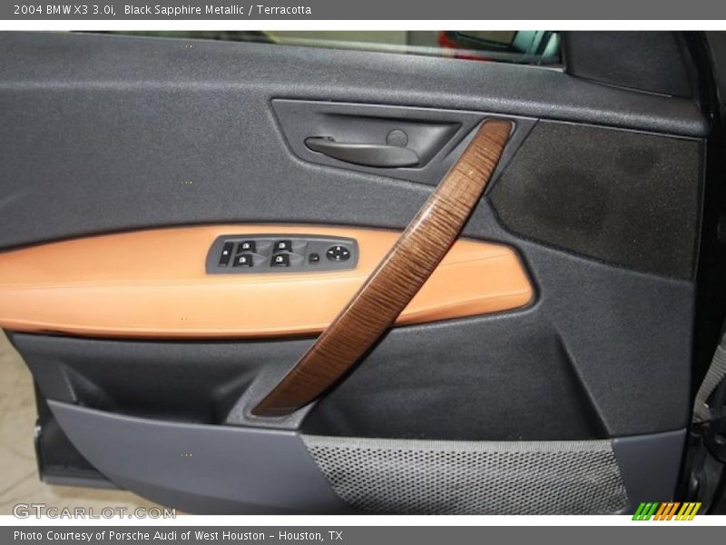 Black Sapphire Metallic / Terracotta 2004 BMW X3 3.0i