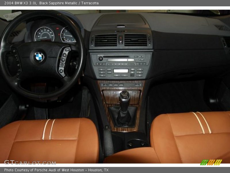 Black Sapphire Metallic / Terracotta 2004 BMW X3 3.0i