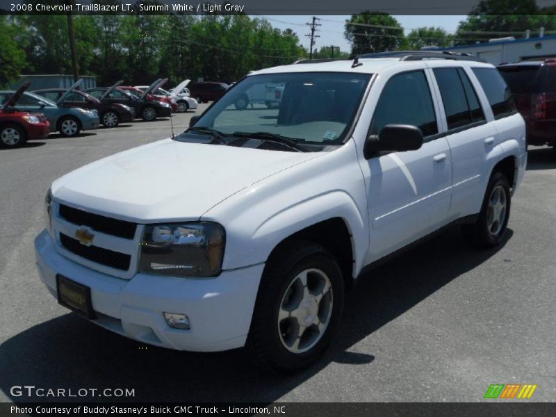Summit White / Light Gray 2008 Chevrolet TrailBlazer LT