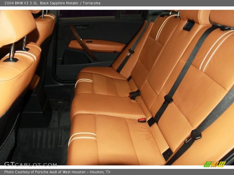Black Sapphire Metallic / Terracotta 2004 BMW X3 3.0i