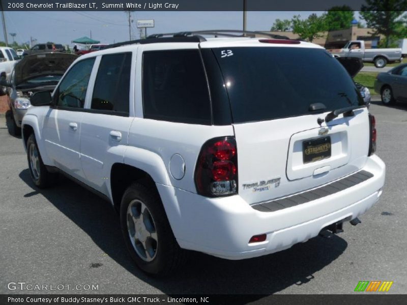 Summit White / Light Gray 2008 Chevrolet TrailBlazer LT