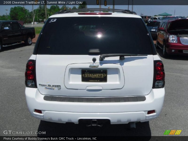 Summit White / Light Gray 2008 Chevrolet TrailBlazer LT