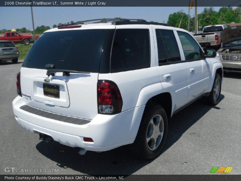 Summit White / Light Gray 2008 Chevrolet TrailBlazer LT