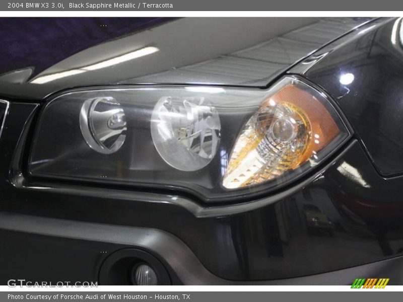 Black Sapphire Metallic / Terracotta 2004 BMW X3 3.0i