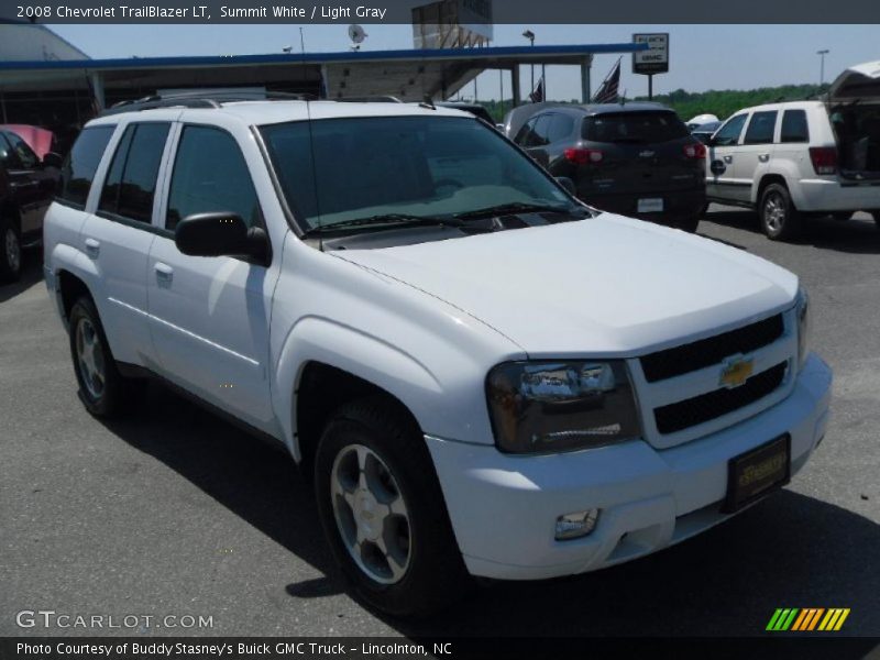 Summit White / Light Gray 2008 Chevrolet TrailBlazer LT