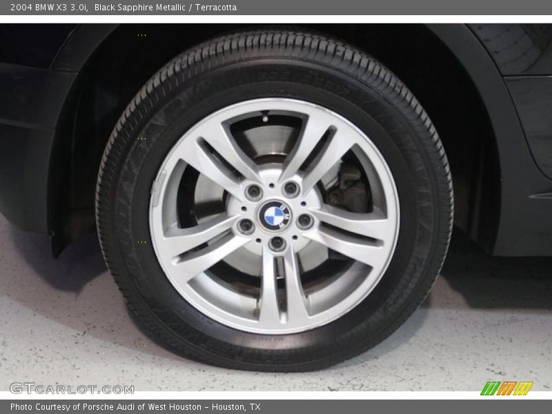 Black Sapphire Metallic / Terracotta 2004 BMW X3 3.0i