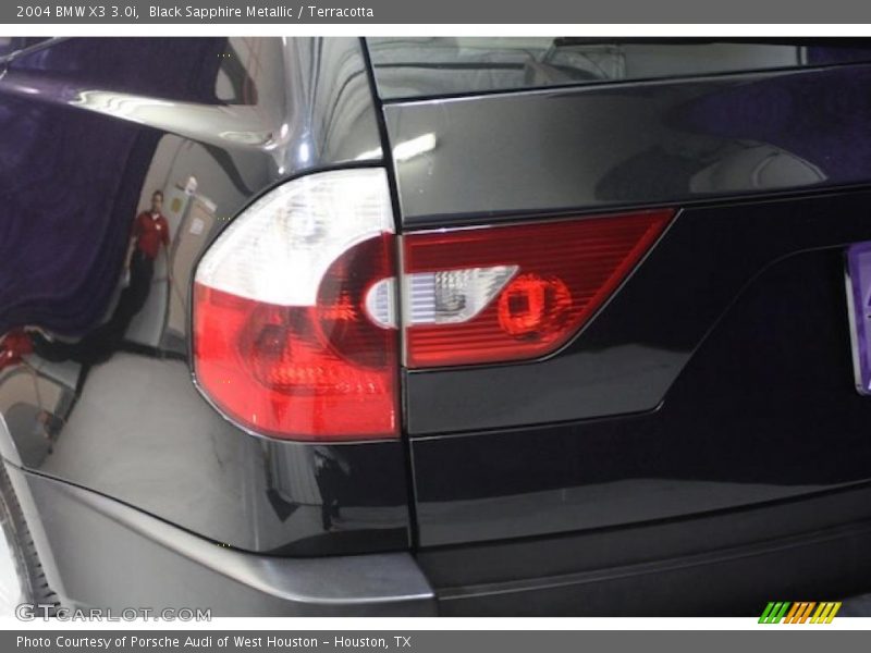 Black Sapphire Metallic / Terracotta 2004 BMW X3 3.0i