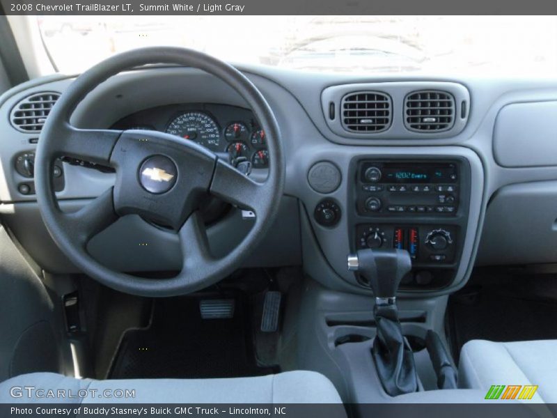 Summit White / Light Gray 2008 Chevrolet TrailBlazer LT