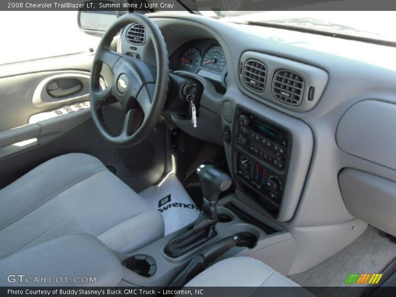 Summit White / Light Gray 2008 Chevrolet TrailBlazer LT