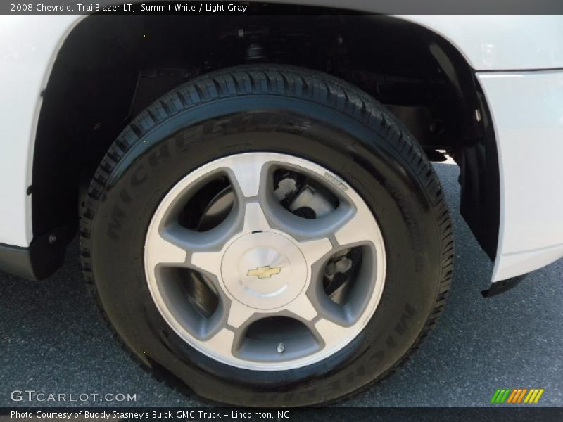 Summit White / Light Gray 2008 Chevrolet TrailBlazer LT