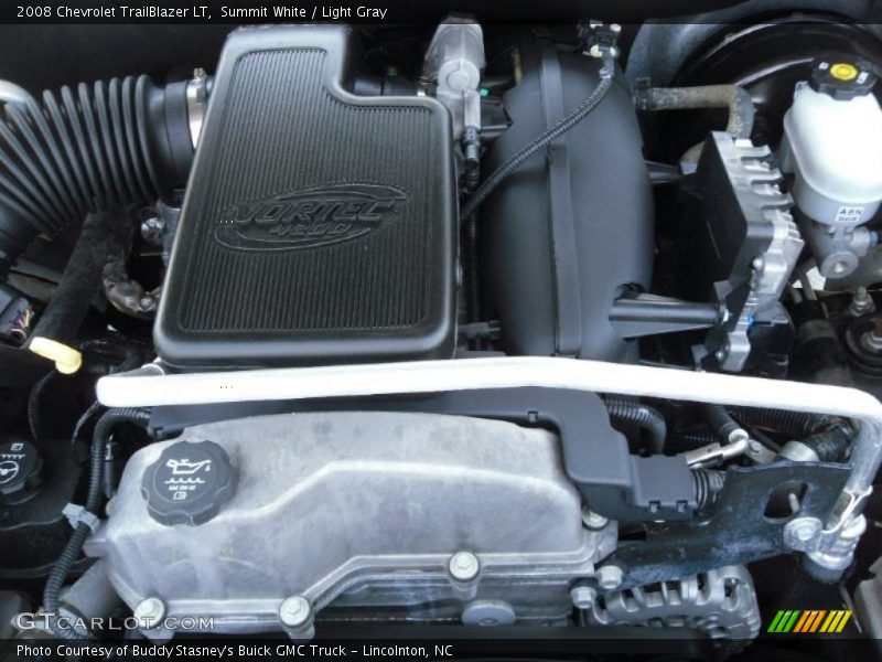 Summit White / Light Gray 2008 Chevrolet TrailBlazer LT