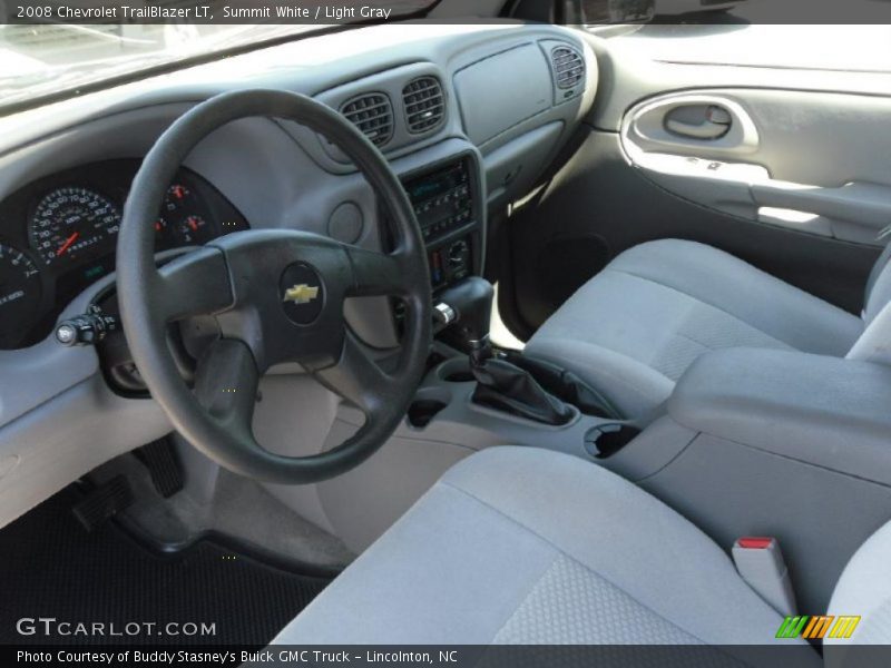 Summit White / Light Gray 2008 Chevrolet TrailBlazer LT