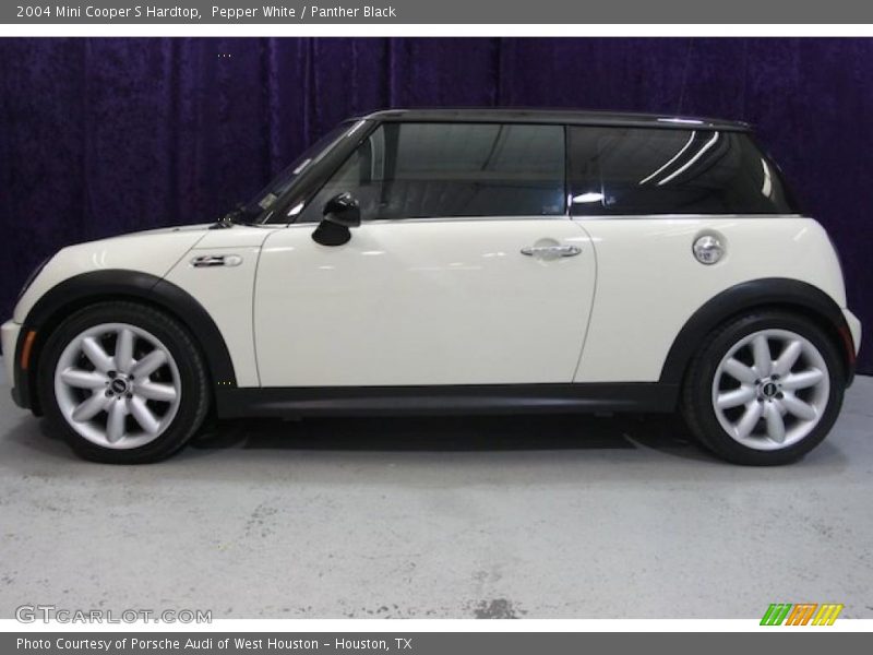Pepper White / Panther Black 2004 Mini Cooper S Hardtop