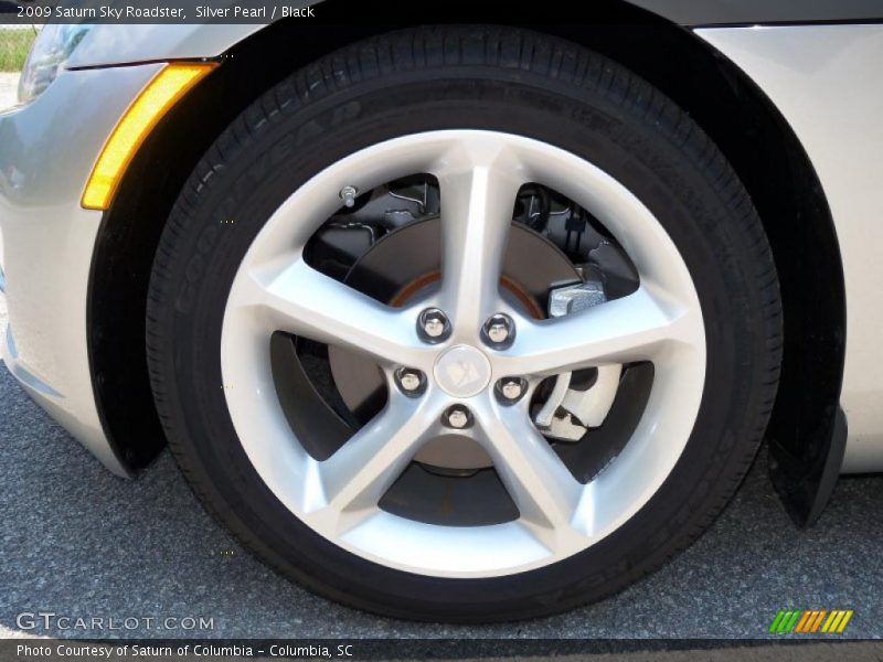 Silver Pearl / Black 2009 Saturn Sky Roadster