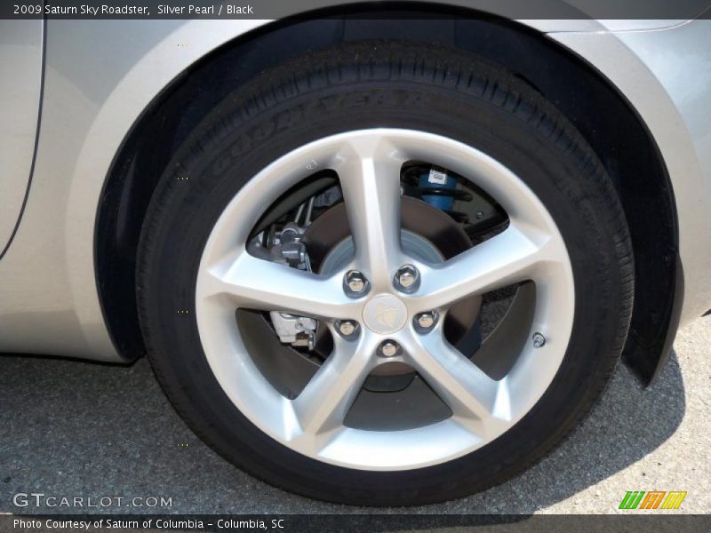 Silver Pearl / Black 2009 Saturn Sky Roadster