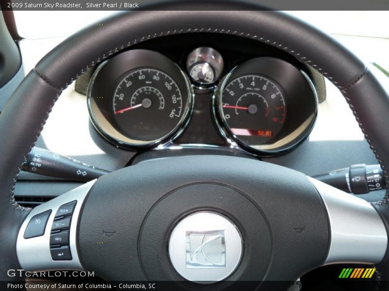 Silver Pearl / Black 2009 Saturn Sky Roadster