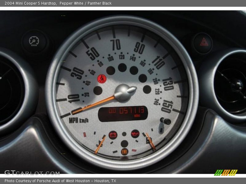 Pepper White / Panther Black 2004 Mini Cooper S Hardtop