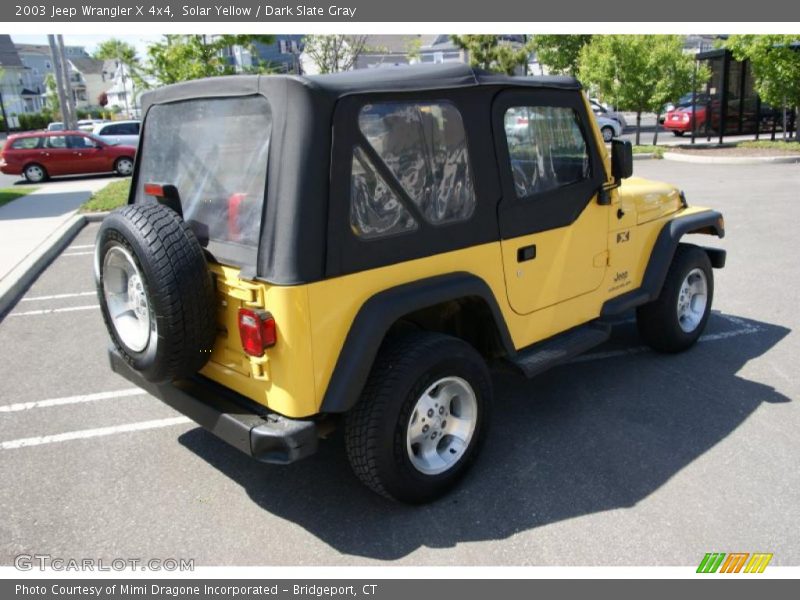 Solar Yellow / Dark Slate Gray 2003 Jeep Wrangler X 4x4