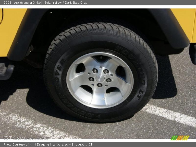 Solar Yellow / Dark Slate Gray 2003 Jeep Wrangler X 4x4