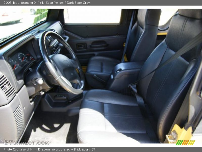 Solar Yellow / Dark Slate Gray 2003 Jeep Wrangler X 4x4