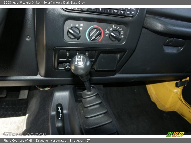 Solar Yellow / Dark Slate Gray 2003 Jeep Wrangler X 4x4