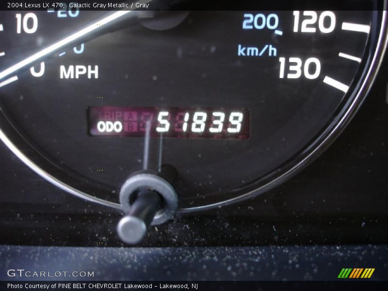 Galactic Gray Metallic / Gray 2004 Lexus LX 470