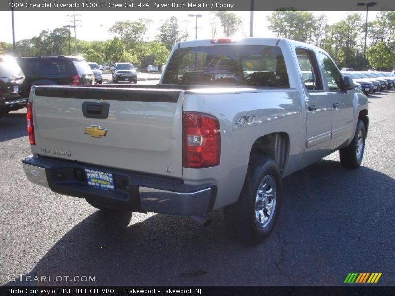 Silver Birch Metallic / Ebony 2009 Chevrolet Silverado 1500 LT Crew Cab 4x4