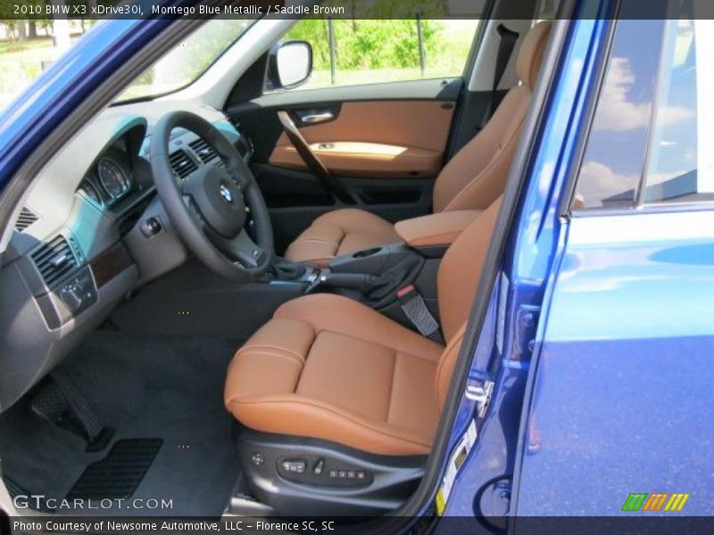 Montego Blue Metallic / Saddle Brown 2010 BMW X3 xDrive30i