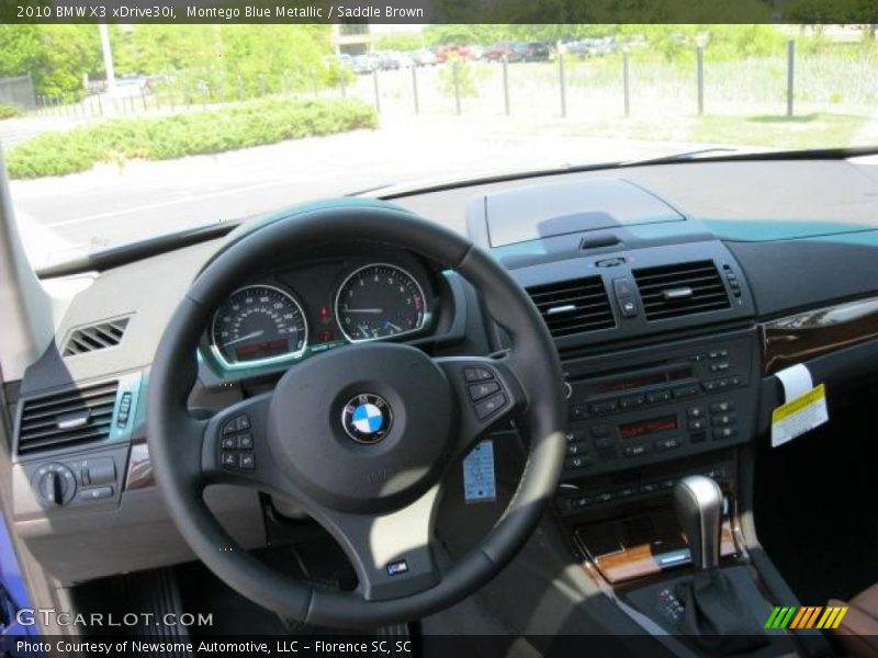 Montego Blue Metallic / Saddle Brown 2010 BMW X3 xDrive30i