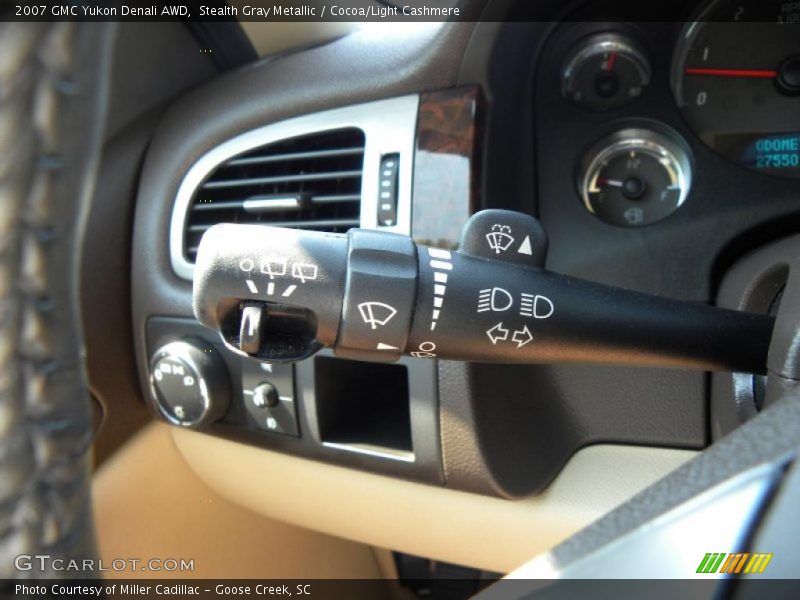 Stealth Gray Metallic / Cocoa/Light Cashmere 2007 GMC Yukon Denali AWD
