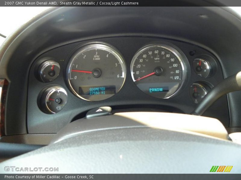 Stealth Gray Metallic / Cocoa/Light Cashmere 2007 GMC Yukon Denali AWD