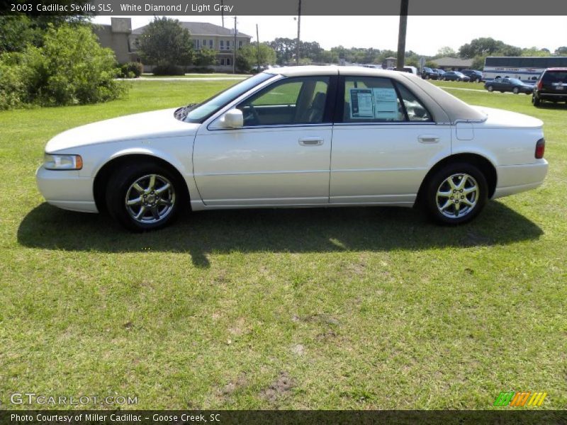 White Diamond / Light Gray 2003 Cadillac Seville SLS