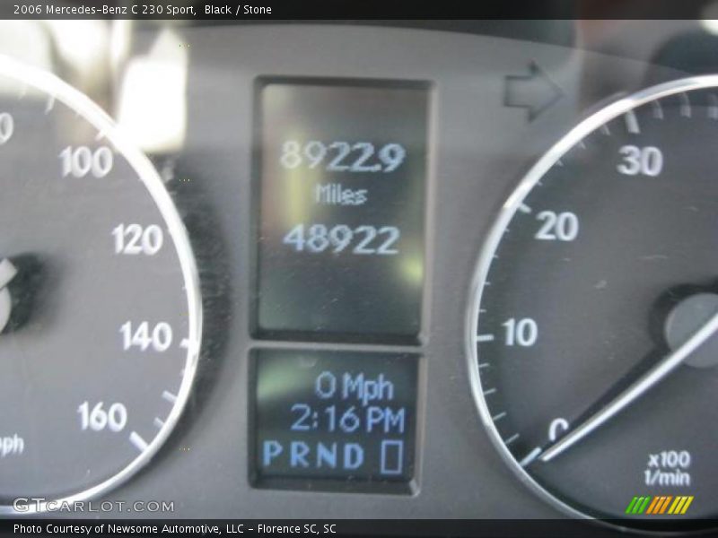 Black / Stone 2006 Mercedes-Benz C 230 Sport