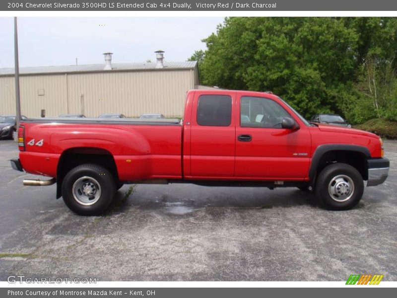 Victory Red / Dark Charcoal 2004 Chevrolet Silverado 3500HD LS Extended Cab 4x4 Dually