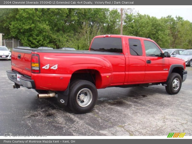 Victory Red / Dark Charcoal 2004 Chevrolet Silverado 3500HD LS Extended Cab 4x4 Dually