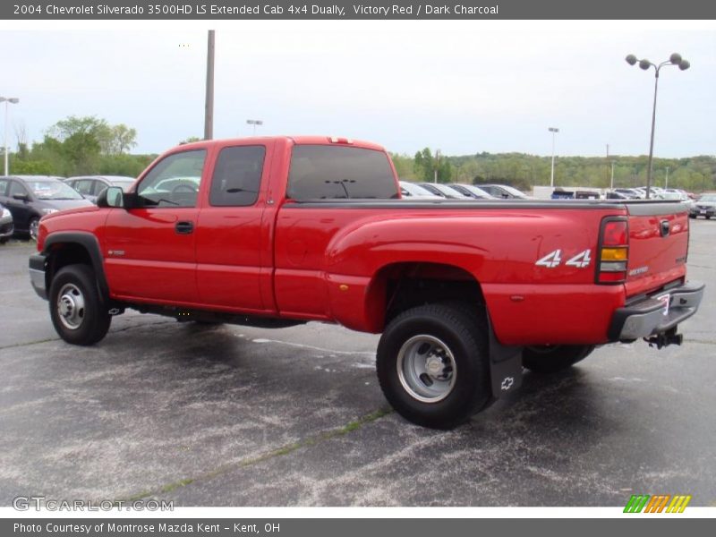 Victory Red / Dark Charcoal 2004 Chevrolet Silverado 3500HD LS Extended Cab 4x4 Dually