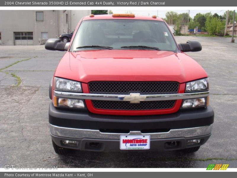 Victory Red / Dark Charcoal 2004 Chevrolet Silverado 3500HD LS Extended Cab 4x4 Dually