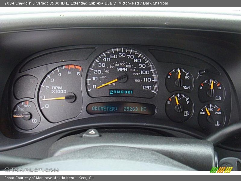 Victory Red / Dark Charcoal 2004 Chevrolet Silverado 3500HD LS Extended Cab 4x4 Dually