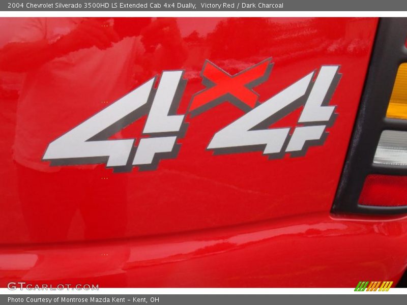 Victory Red / Dark Charcoal 2004 Chevrolet Silverado 3500HD LS Extended Cab 4x4 Dually
